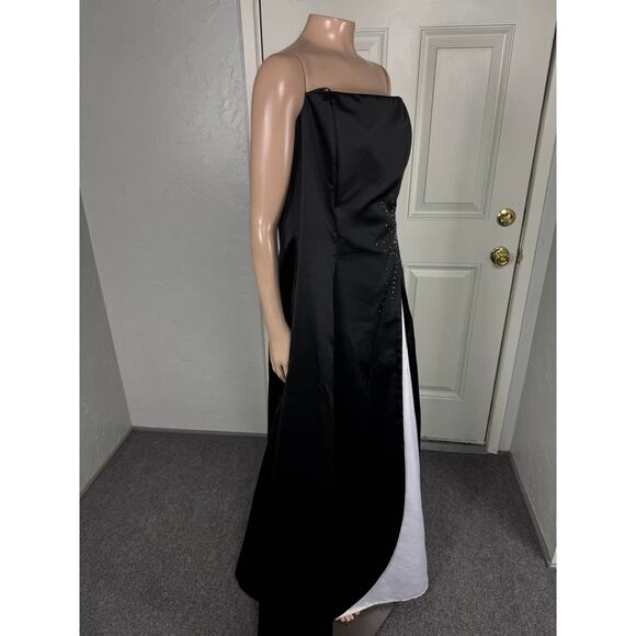 Vintage Y2K Fiesta NOS Women's Dress 2X Maxi Prom Evening Formal Satin Z4-5 - Picture 7 of 9